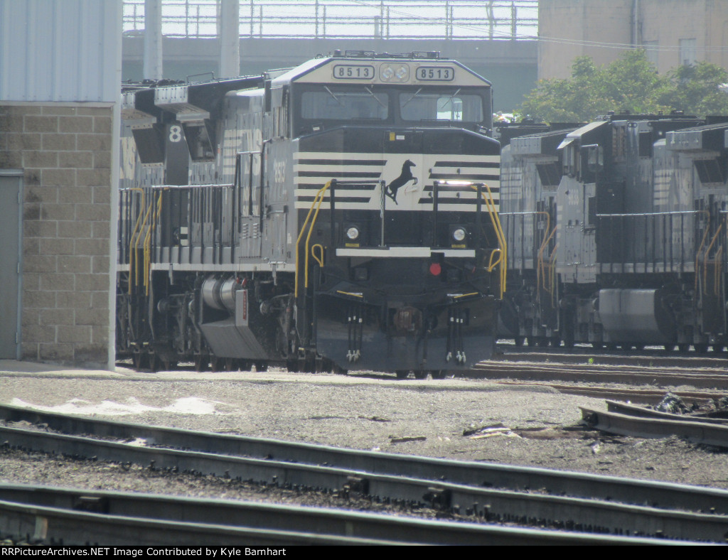 NS 8513 awaiting its turn to meet the torch